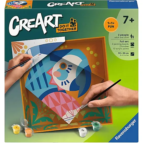 Ravensburger CreArt Malen nach Zahlen Do it together Papagei