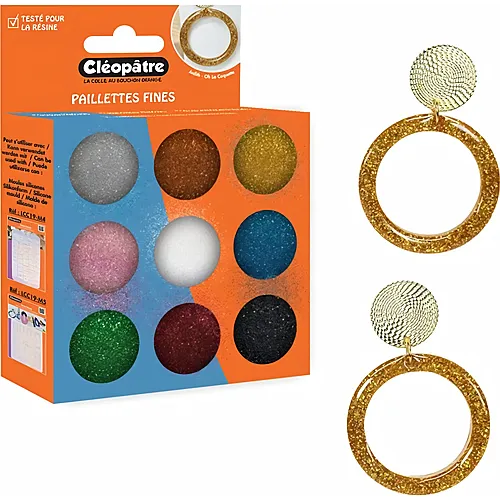 Cleopatre Box Mit 9 T�pfen Mit Feinen Glitzeraccessoires