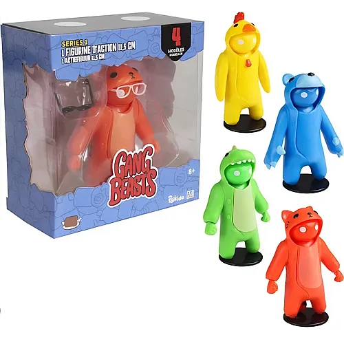Lansay Gang Beasts - 1 Fig. D'action 11.5cm Modeles Assortis