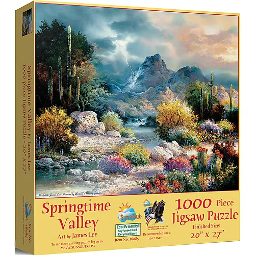 SunsOut Puzzle James Lee Springtime Valley - 1000 Teile