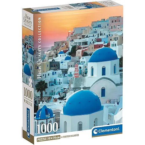 Clementoni Puzzle High Quality Collection Santorini - 1000 Teile
