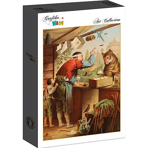 Grafika Puzzle Art Collection Carl Offterdinger Grafika Kids Der Wolf und die sieben Geisslein - 12 Teile