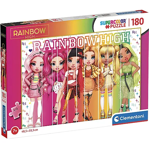 Clementoni Puzzle Supercolor Rainbow High - 180 Teile