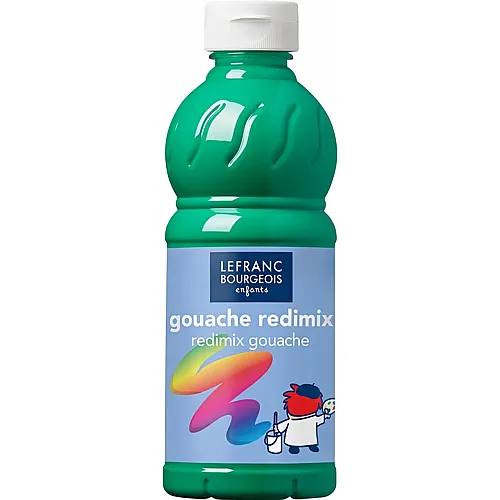 Lefranc Bourgeois Lfb Fl�ssige Tempera Redimix 500ml Flasche - Leuchtendgr�n
