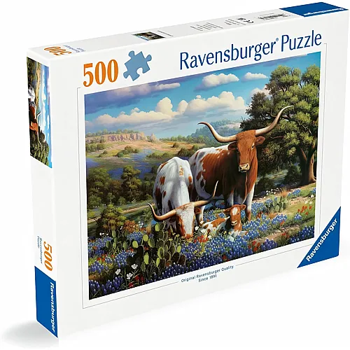 Ravensburger Puzzle Loving Longhorns - 500 Teile