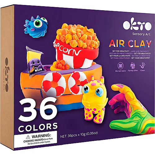 Okto Air Clay Knetset 36 Farben