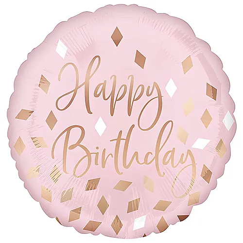 Amscan Folienballon Happy Birthday Rose Gold (43cm)