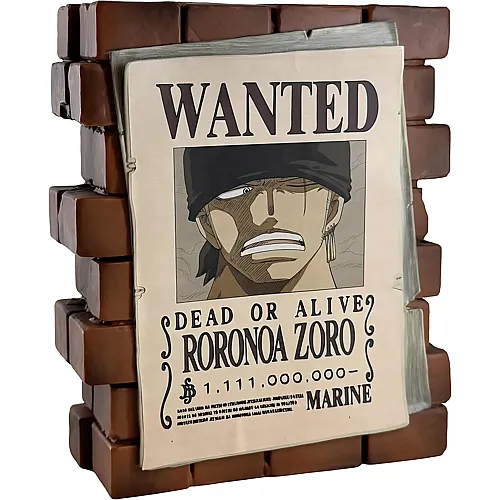 Plastoy Tirelire One Piece Wanted Zoro