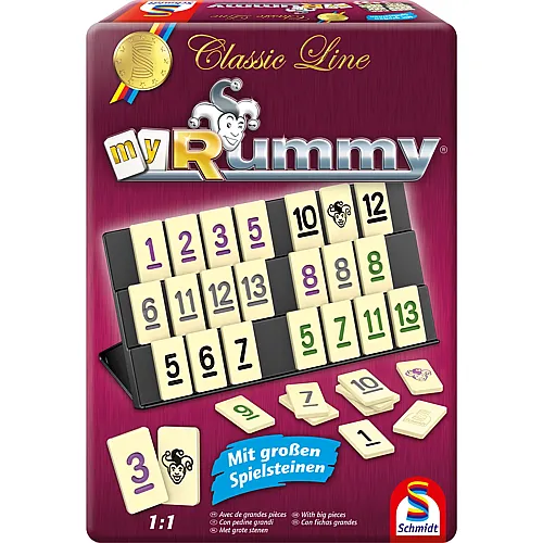 Schmidt Classic Line My Rummy in Metal Tin - Multilingual