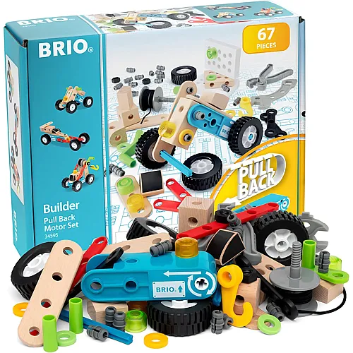Brio Nachziehmotor-Konstruktionsset (67Teile)
