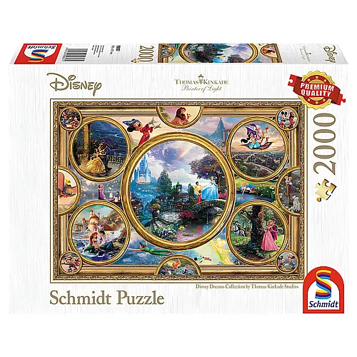 Schmidt Puzzle Thomas Kinkade Disney Dreams Collection (2000Teile)