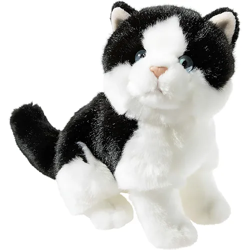 Katze Schwarz-Weiss 24cm