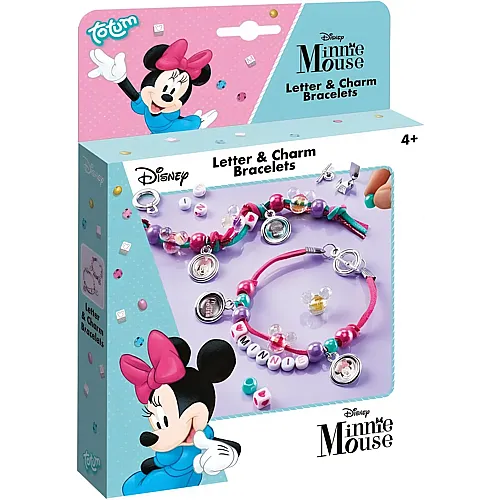 Totum Minnie Mouse Buchstaben- und Charm-Armbnder