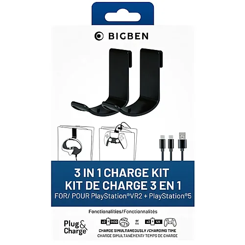 BigBen PlayStation VR2 Charge Kit 3 in 1 [PS5]