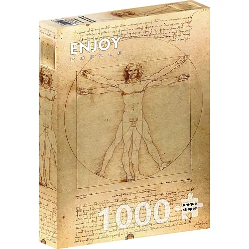 Enjoy Puzzle De Vinci - The Vitruvian Man - 1000 Teile