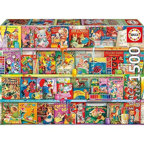 Educa Puzzle The Kitschy Funbook Nook - 1500 Teile