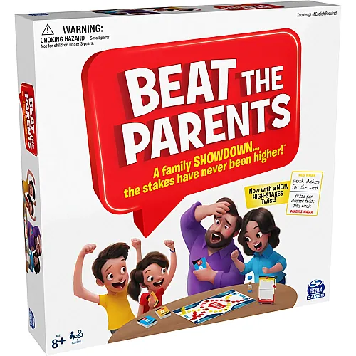 Spin Master Games Beat The Parents Board Game for Families and Kids Aged Over 5