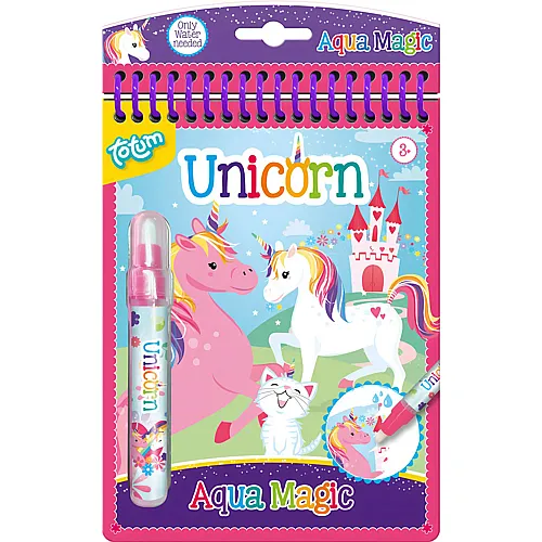 Totum Aqua Magic Einhorn-Wassermalbuch
