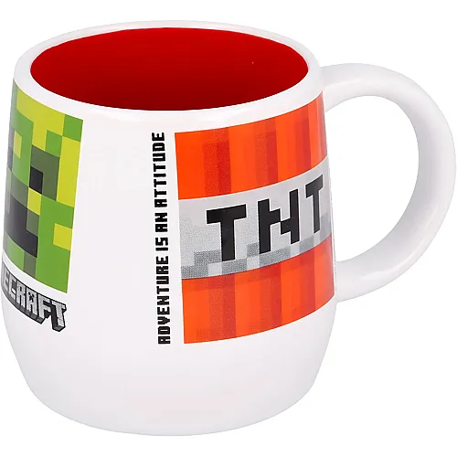 Stor Minecraft TNT Keramiktasse 360 ml