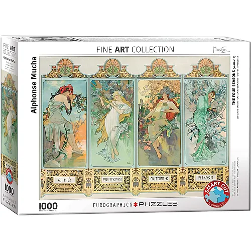 Eurographics Puzzle Fine Art Collection Mucha Alfons - Four Seasons (1000Teile)