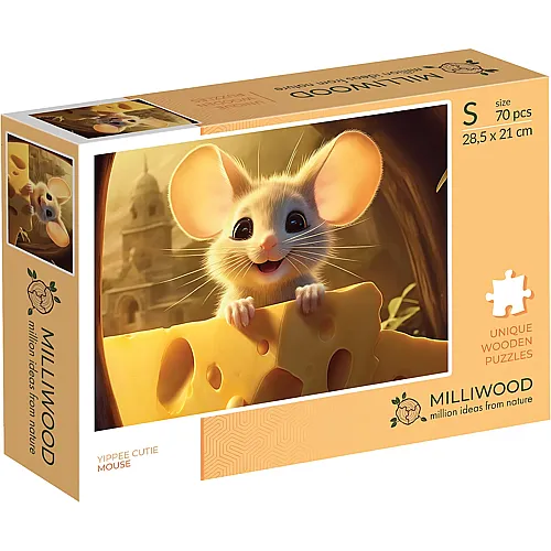 Milliwood Puzzle Maus im K�se - 70 Teile