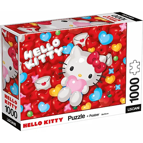 Lisciani Puzzle Hello Kitty 1000 Teile, 50x35 cm