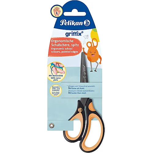 Pelikan Griffix Schere spitz Neon Black