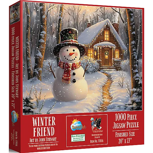 SunsOut Puzzle John Stewart Winterfreund - 1000 Teile