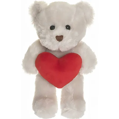 Teddykompaniet Teddy Theo mit Herz Beige - 19 cm