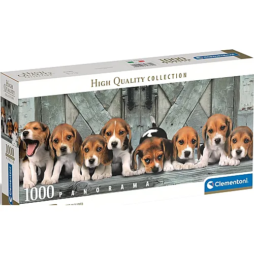 Clementoni Puzzle High Quality Collection Panorama Beagles (1000Teile)
