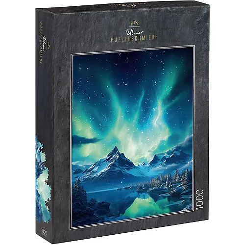 Ulmer Puzzleschmiede Beeindruckende Nordlichter �ber nordischen Landschaft - 1000 Teile