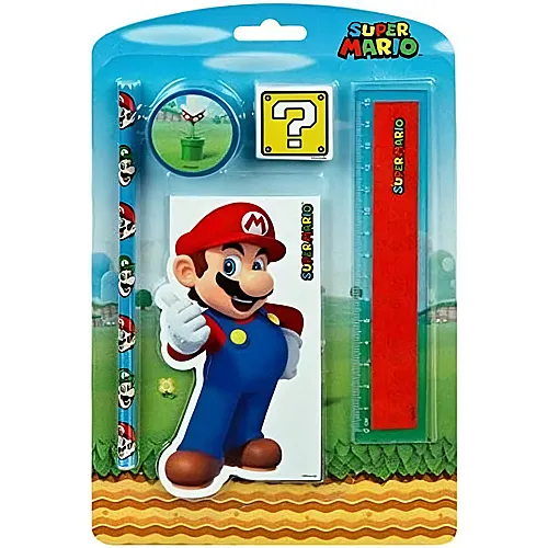 Kids Licensing Super Mario Briefpapier-Set, 5-tlg.