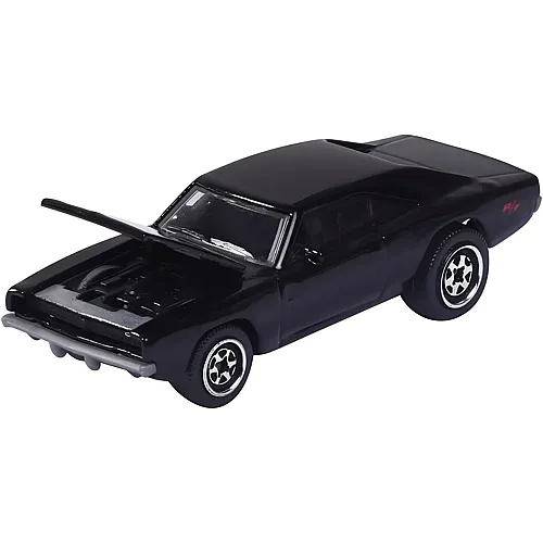Vintage Dodge Charger R/T Schwarz 1:64