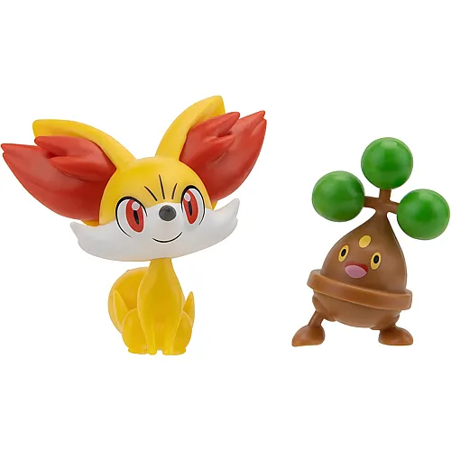 Jazwares Pok�mon Kampffiguren Fennekin & Bonsly