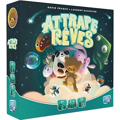 Space Cow Traumf�nger, Gesellschaftsspiel, ab 4 Jahren, 2 bis 4 Spieler, 15 Minuten