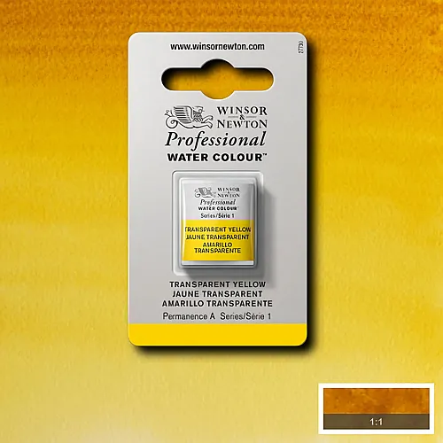 Winsor & Newton W&n Prof. Water Colour 1/2 N�pfchen Transparentgelfb
