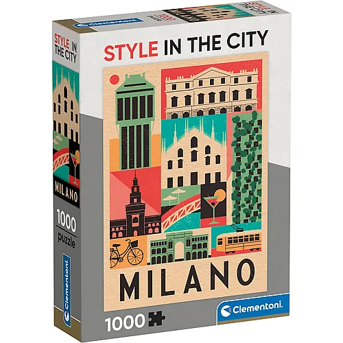 Clementoni Puzzle Milano Style in the City (1000Teile)