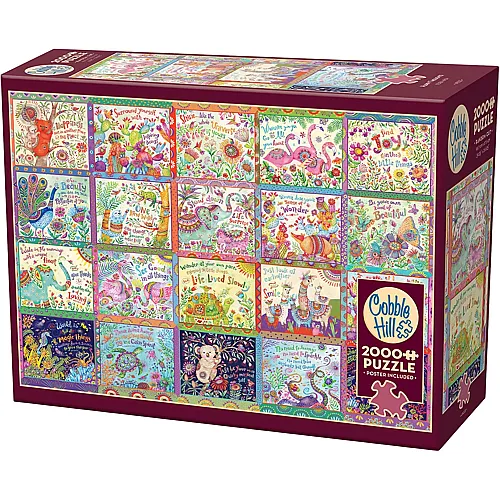 Cobble Hill Puzzle Fr�hliche Gedanken - 2000 Teile