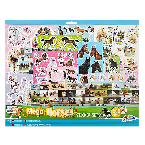 Mega Sticker-Set Pferde 500Teile