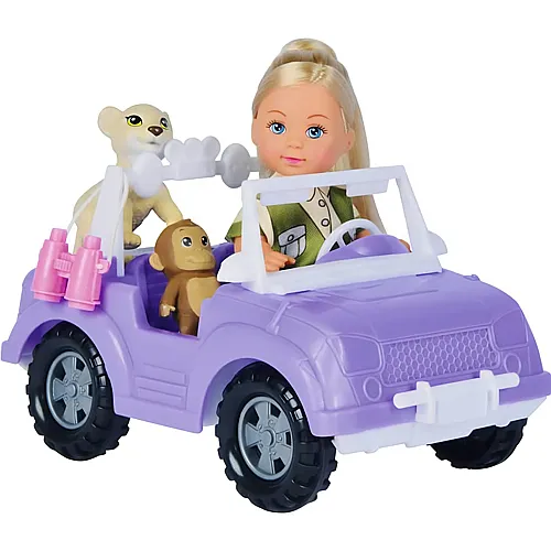 Simba Evi Love Puppe mit Jeep auf Safari