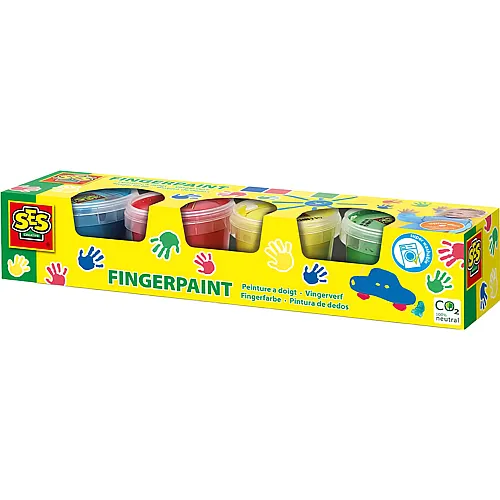 SES Fingerfarbe Prim�rfarben - 4 x 110 ml