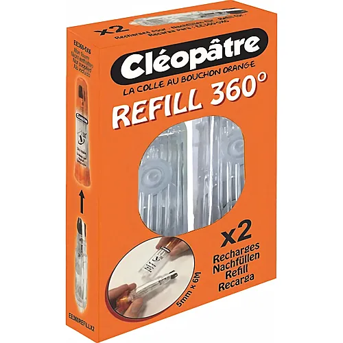 Cleopatre Set Von 2 Nachfullpackungen Fur 360� Korrekturroller