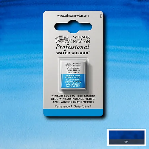 Winsor & Newton W&n Prof. Water Colour 1/2 N�pfchen Winsorblau (gr�nton)