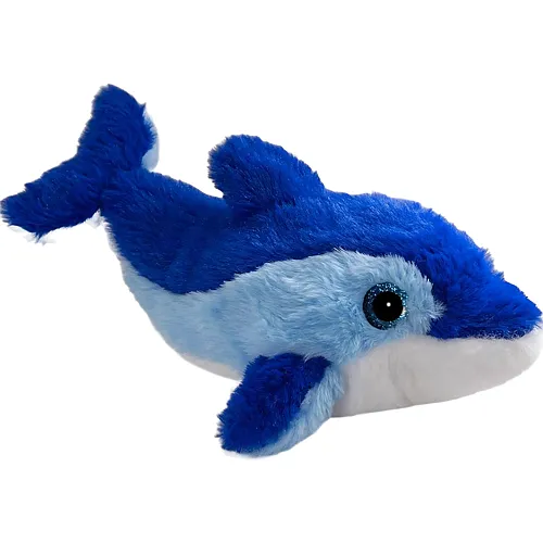 Carl Dick Delfin mit Glitzer-Augen Blau - 29 cm
