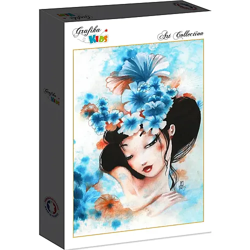 Grafika Puzzle Art Collection Misstigri Grafika Kids Blue Flowers - 24 Teile