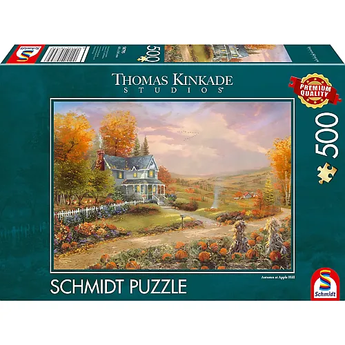 Schmidt Puzzle Thomas Kinkade Herbst in Apple Hill (500Teile)
