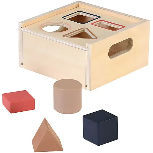Formensortierbox aus Holz