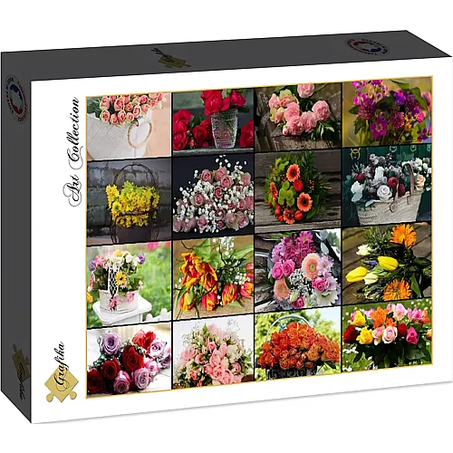 Grafika Puzzle Art Collection Collage - Flowers - 1500 Teile