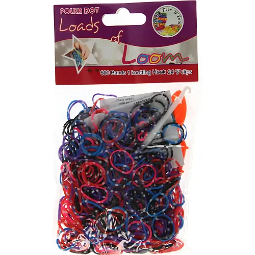 Loombands Polka Dots Set - 600 Teile