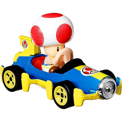 Hot Wheels Super Mario Die-Cast Toad Mach8 (1:64)
